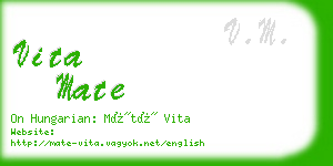 vita mate business card